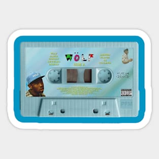 WOLF Cassette Sticker